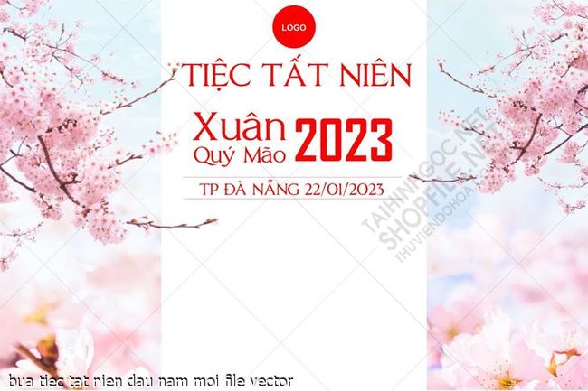 bua tiec tat nien dau nam moi file vector